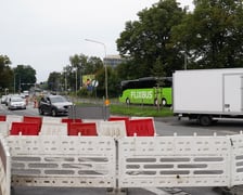 Południowy most Jagielloński zamknięty dla ruchu na czas remontu. Wdrożono zastępczą organizację ruchu. Wrocław, 4.08.2024