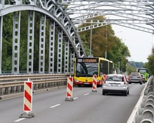 Południowy most Jagielloński zamknięty dla ruchu na czas remontu. Wdrożono zastępczą organizację ruchu. Wrocław, 4.08.2024