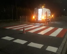 Przejście dla pieszych przy ul. Rumiankowej