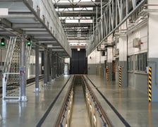 Przebudowana Zajezdnia Tramwajowa "Borek". Powstała m.in. hala do obsługi tramwajów, magazyn, nowe torowiska, a także ekran dźwiękochłonny