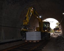 Prace w tunelu w Dłupolu Zdrój
