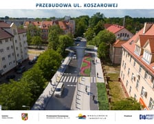 Wizualizacja przedstawia ulicę Koszarową po remoncie