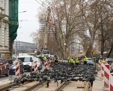 Remont torowiska na Podwalu