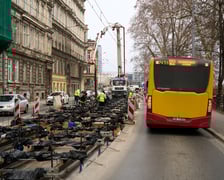 Remont torowiska na Podwalu