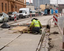Remont torowiska na Podwalu