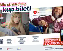 Plakat akcji "Nie stresuj się - kup bilet"