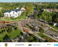 Tak po przebudowie wyglądać będzie skrzyżowanie ulic Awicenny, Wiejskiej i Mokronoskiej