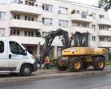 Budowa mijanki na ulicy Przyjaźni