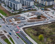 Trasa autobusowa na Jagodno z lotu ptaka