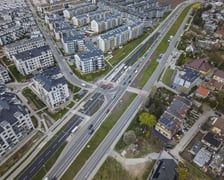 Trasa autobusowa na Jagodno z lotu ptaka
