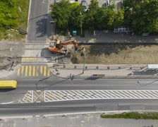Remont torowiska na ulicy Kosmonautów