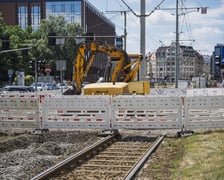Remont torów na Oławskiej