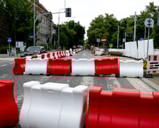 Prace na ul. Powstańców Śląskich we Wrocławiu, 15 lipca 2025