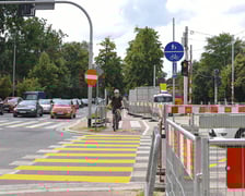 <p>Remont na skrzyżowaniu ulic Powstańc&oacute;w Śląskich i Jastrzębiej we Wrocławiu. 26.07.2025</p>