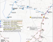 Schemat kursowania komunikacji miejskiej 26 i 27 lipca