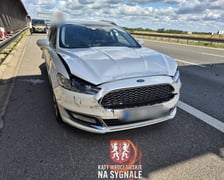 <p>Wypadek na AOW - zderzyły się trzy samochody (24 sierpnia)</p>