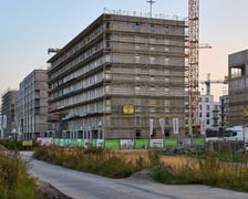 Aleja Architektów i jej otoczenie - istniejące i powstające budynki na Nowych Żernikach na osiedlu Leśnica