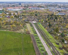 <p>Widok na teren budowy Wschodniej Obwodnicy Wrocławia od strony ul. Grota-Roweckiego </p>