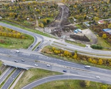 <p>Widok na teren budowy Wschodniej Obwodnicy Wrocławia od strony al. Karkonoskiej </p>