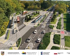 Wizualizacja trasy autobusowo-tramwajowej na Swojczyce - przebudowana pętla "Sępolno"