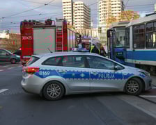 Zderzenie tramwajów na pl. Jana Pawła II.