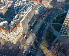 Rozpoczęcie robót budowlanych przy węźle Drobnera - Dubois. Widok z lotu ptaka