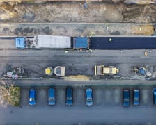 Prace przy przebudowie ulicy Koszarowej. Zdjęcie z poniedziałku 8 grudnia