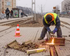 Naprawa torowiska przy ul. Legnickiej