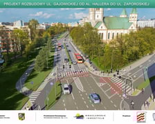 Wizualizacja przebudowanej ulicy Gajowickiej