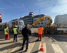 <p>Wykolejenie tramwaju na Kazimierza Wielkiego i Ruskiej</p>