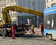 <p>Wykolejenie tramwaju na Kazimierza Wielkiego i Ruskiej</p>