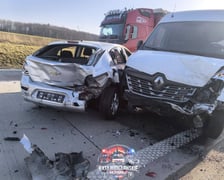 Zderzenie 4 samochodów na autostradzie A4, 27.02.2026 r.