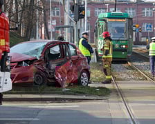 Wypadek przy ul. Strzegomskiej we Wrocławiu, 19.03.2026 r.