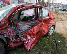 Wypadek przy ul. Strzegomskiej we Wrocławiu, 19.03.2026 r.