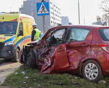 Wypadek przy ul. Strzegomskiej we Wrocławiu, 19.03.2026 r.