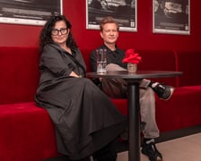 <p>Katarzyna Sobańska i Marcel Sławiński, scenografowie filmu &bdquo;Ojczyzna&rdquo;</p>