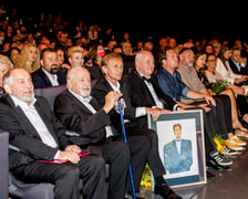 Na zdjęciu, od lewej: aktor Zbigniew Waleryś, reżyser Janusz Majewski, aktor Andrzej Chyra, dyrektor festiwali - Stanisław Dzierniejko, reżyser Jan Holoubek