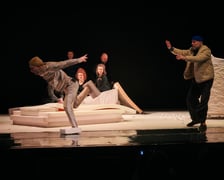<p>Scena ze spektaklu &bdquo;Pinokio&rdquo; Wrocławskiego Teatru Lalek</p>