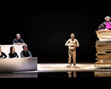<p>Na zdjęciu scena z pr&oacute;by &bdquo;Pinokia&rdquo; we Wrocławskim Teatrze Lalek</p>