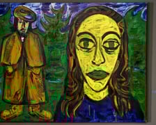 Zdzisław Nitka, Dzień dobry panie Gauguin, 2024, olej na płótnie, 110 x 140 cm