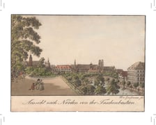 <p>Bastion Sakwowy. Poczt&oacute;wka z grafiką Maximiliana von Grossmanna, ok. 1825 r.</p>