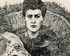 <p>Grafika Aleksandry Czudżak (detal)</p>