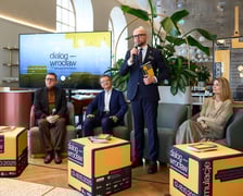 <p>Konferencja prasowa przed 11. Międzynarodowym Festiwalem Teatralnym Dialog-Wrocław 2025</p>