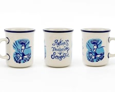 <p>Kubki z Ceramiki Artystycznej z naniesionym projektem Tomasza Brody&nbsp;</p>