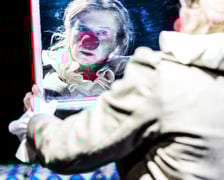 <p>Spektakl "Kaczątko", zdjęcie z pr&oacute;by.</p>