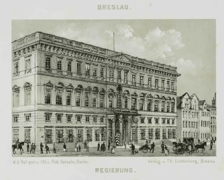 <p>Pałac Hatzfeld&oacute;w na litografii z XIX wieku, źr&oacute;dło: Biblioteka Śląska, Katowice /&nbsp; Śląska Biblioteka Cyfrowa</p>