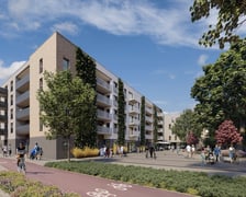 Inwestycja przy ul. Ignacego Mościckiego to jeden z najważniejszych projektów mieszkaniowych realizowanych obecnie przez TBS Wrocław. Wizualizacja