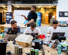 Członkowie wrocławskiego zespołu podczas hackathon Baltic Dual Use.