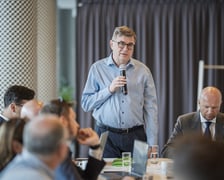 <p>prof. Rafał Matyja z Kolegium Gospodarki i Administracji Publicznej Uniwersytetu Ekonomicznego w Krakowie, spotkanie metropolitalne w Barbarze we Wrocławiu (24 lipca 2025)</p>