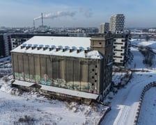 Dawny elewator i okolice ul. Rychtalskiej, styczeń 2024